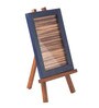 Turquoise Solid Wood 6 X 0.5 X 8 Inch With Easel Stand Photo Frame