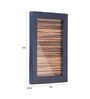 Turquoise Solid Wood 6 X 0.5 X 8 Inch With Easel Stand Photo Frame