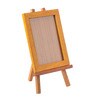 Yellow Solid Wood 6 x 0.5 x 8 Inch Photo Frame with Easel Stand