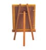 Yellow Solid Wood 6 x 0.5 x 8 Inch Photo Frame with Easel Stand