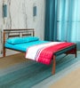 Metallika Dallas Queen Size Bed Brown Colour