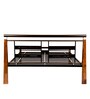 Metallika Dallas Queen Size Bed Brown Colour