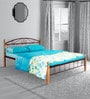 Metallika Georgia King Size Bed in Maroon Colour