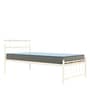 Metallika Perth Single Bed in Ivory Colour