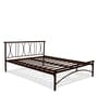 Metallika Washington King Size Bed in Brown Colour