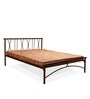 Metallika Washington King Size Bed in Brown Colour