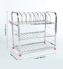 Stainless Steel Silver 24 x 18 Inches Kitchen Rack