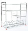 Stainless Steel Silver 24 x 24 Inches Kitchen Rack