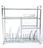 Stainless Steel Silver 24 x 24 Inches Kitchen Rack