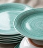 Furor Turquoise & Blue Glass Dinner Set (Pack of 33)