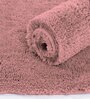 Fuscia Solidal Microfiber 3 x 5 Feet Machine Made Carpet