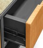 Fusil Engineered Wood Shoe Rack in Slat Grey & Matte Finish