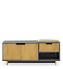 Fusil Engineered Wood Shoe Rack in Slat Grey & Matte Finish
