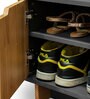 Fusil Engineered Wood Shoe Rack in Slat Grey & Matte Finish