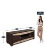 Fusion TV Console in Dark Brown & Sonoma Oak for TVs up to 65"