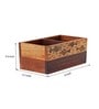 Fusion Fish Motif Brown Sheesham Wood  Cuttlery Holder