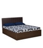 Fusion King Size Bed in Walnut Finish with Box Storage