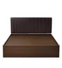 Fusion King Size Bed in Walnut Finish with Box Storage