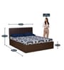 Fusion King Size Bed in Walnut Finish with Box Storage