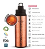 Fusion Plus 600 ml Cooper Stainless Steel & Copper Insulated Bottle