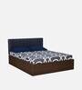 Fusion Queen Size Bed in Grey & Walnut Finish with Box Storage