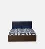 Fusion Queen Size Bed in Grey & Walnut Finish with Box Storage