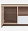 Fusion TV Console for TVs in Oak & Glossy White Finish for TVs up to 65"