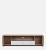 Fusion TV Console for TVs in Oak & Glossy White Finish for TVs up to 65"