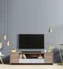 Fusion TV Console for TVs in Oak & Glossy White Finish for TVs up to 65"