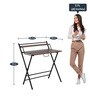 Futura Foldable Study Table in Asian Dark Finish
