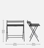 Futura Folding Study Table in Black Colour