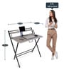 Futura Premium Folding Study Table in Slate Grey Finish