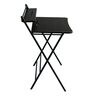 Foldable Study Table in Dark Wenge Finish