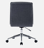 Fuzzy Fabric Guest Chair in Grey Colour with Revolving Base