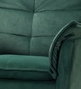 Fyn Velvet Lounge Chair In Green Colour