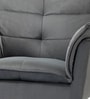 Fyn Velvet Lounge Chair In Grey Colour