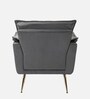 Fyn Velvet Lounge Chair In Grey Colour
