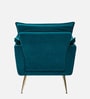 Fyn Velvet Lounge Chair In Teal Colour