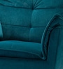 Fyn Velvet Lounge Chair In Teal Colour