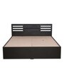 Fynn Queen Size Bed in Wenge Finish with Box Storage