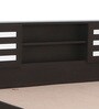 Fynn Queen Size Bed in Wenge Finish with Box Storage