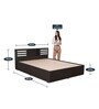 Fynn Queen Size Bed in Wenge Finish with Box Storage