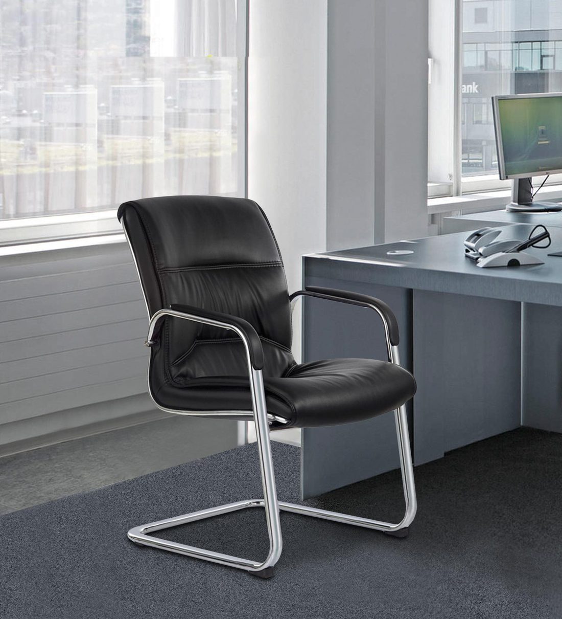 Buy Gamma Ergonomic Chair in Black Colour by Oblique Online