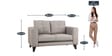 Garcia 2 Seater sofa in Grey Colour