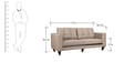 Garcia 3 Seater Sofa in Brown Colour