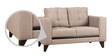 Garcia 2 Seater Sofa in Brown Colour