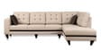 Garcia LHS 3 Seater Sofa with Lounger in Beige Colour