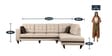Garcia LHS 3 Seater Sofa with Lounger in Beige Colour