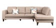 Garcia LHS 3 Seater Sofa with Lounger in Brown colour