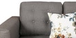 Garcia LHS 3 Seater Sofa With Lounger In Grey Colour